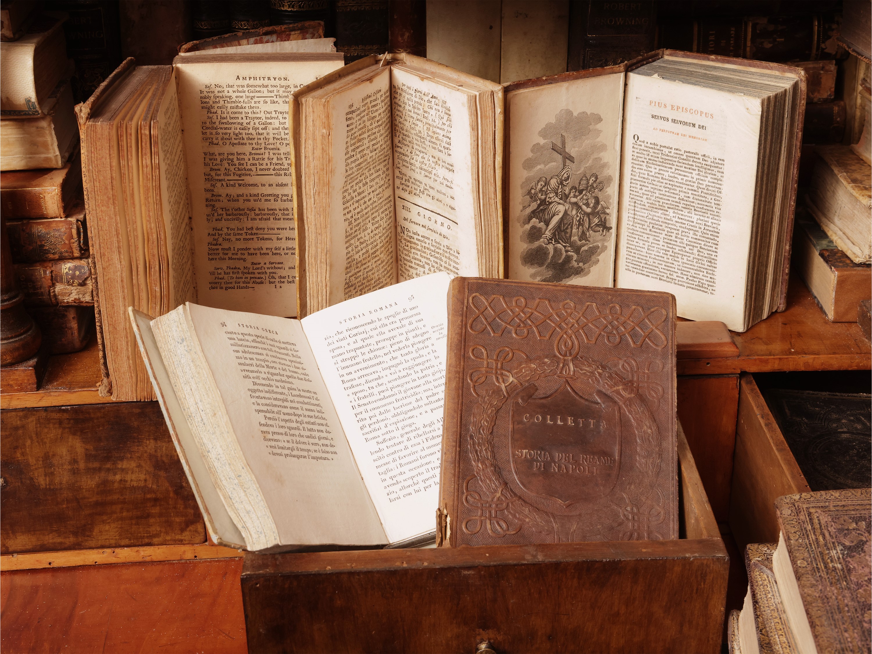 Miscellanea di libri d’epoca, dal XVIII al XX secolo