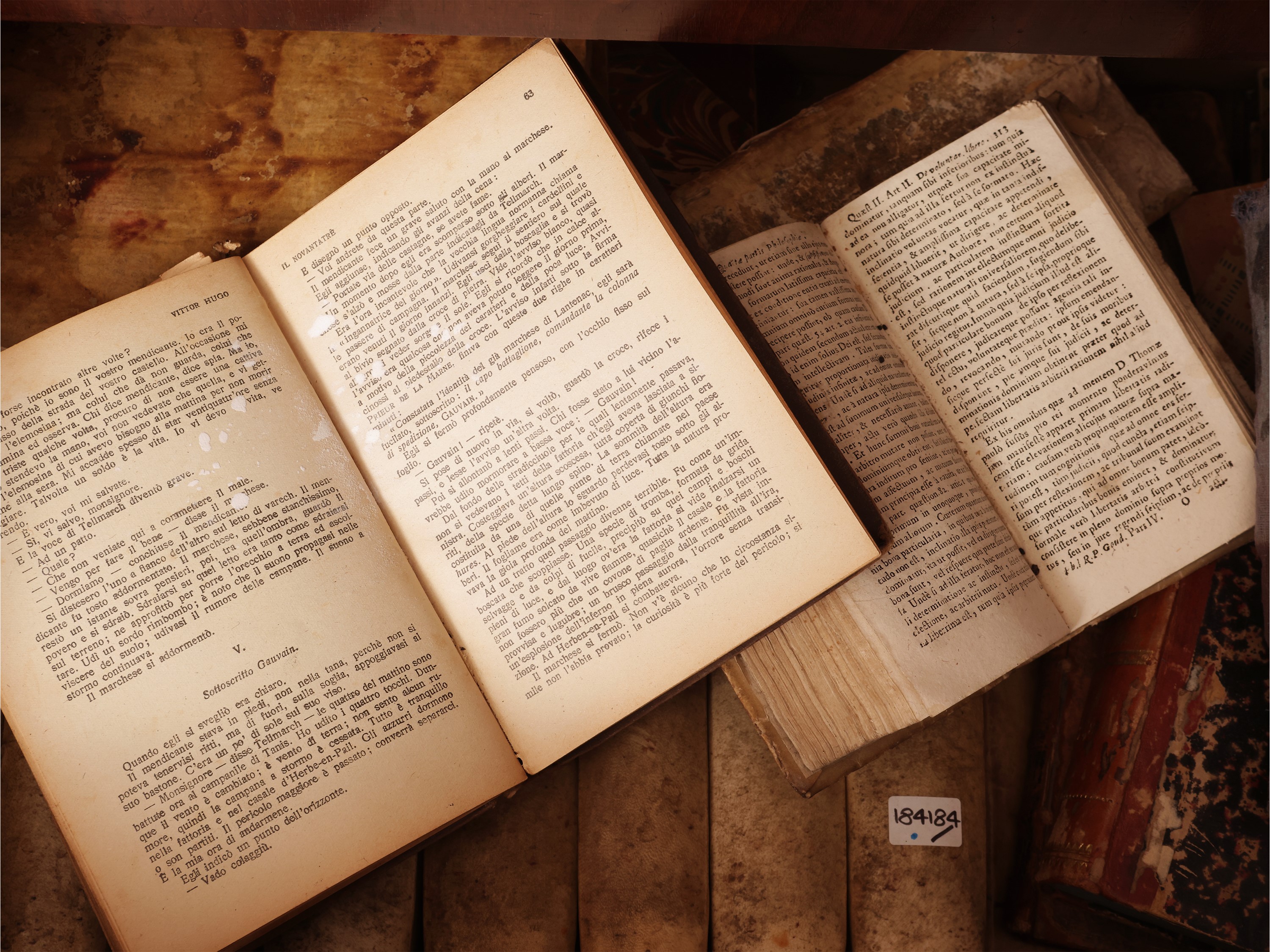 Miscellanea di libri d’epoca, dal XVIII al XX secolo