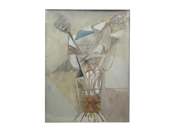 Mario Francesconi : Vaso di fiori  - Asta Arte Moderna e Contemporanea - Maison Bibelot - Casa d'Aste Firenze - Milano