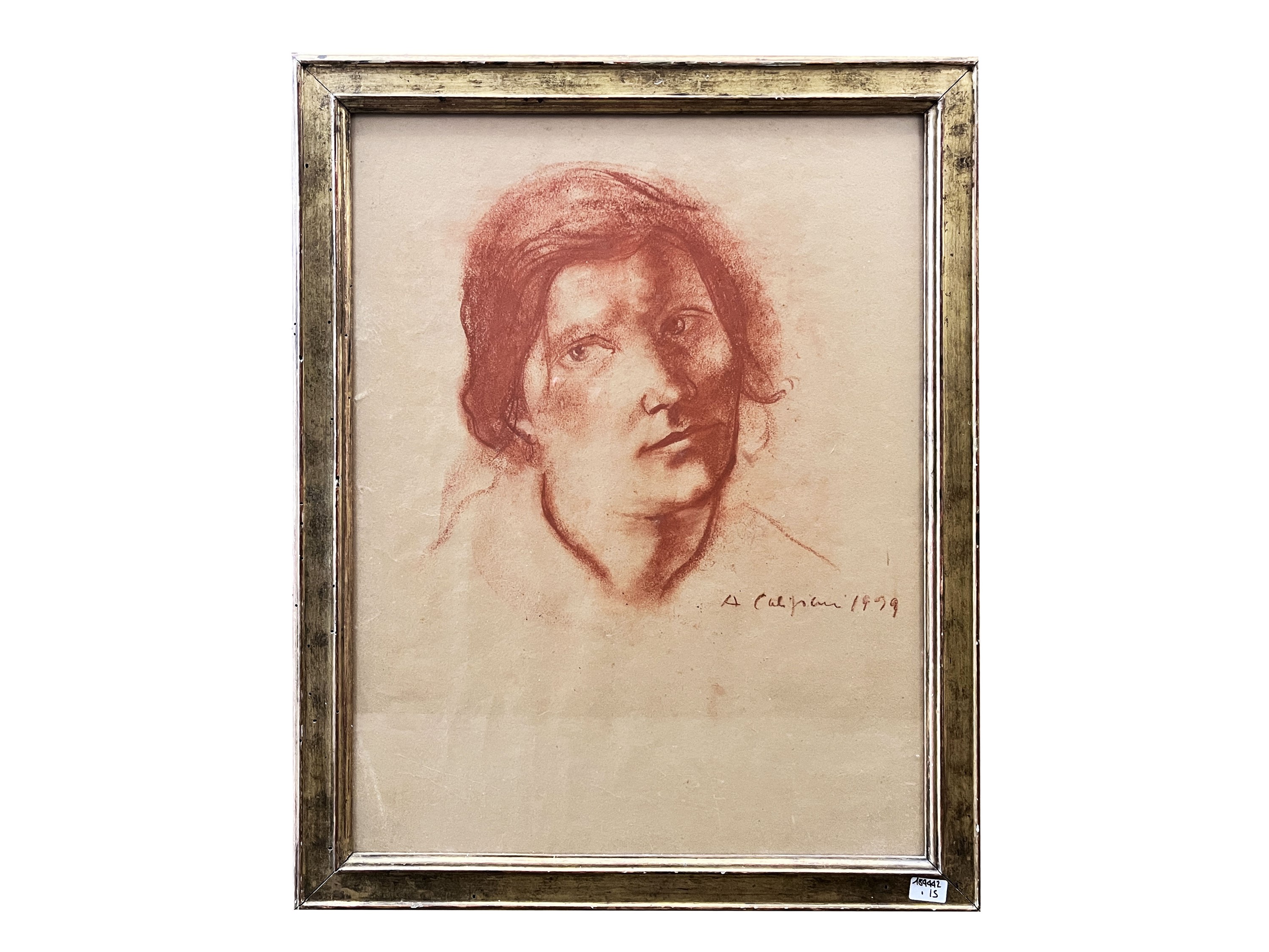 Alberto Caligiani - Ritratti (cinque disegni a tecnica mista su carta)