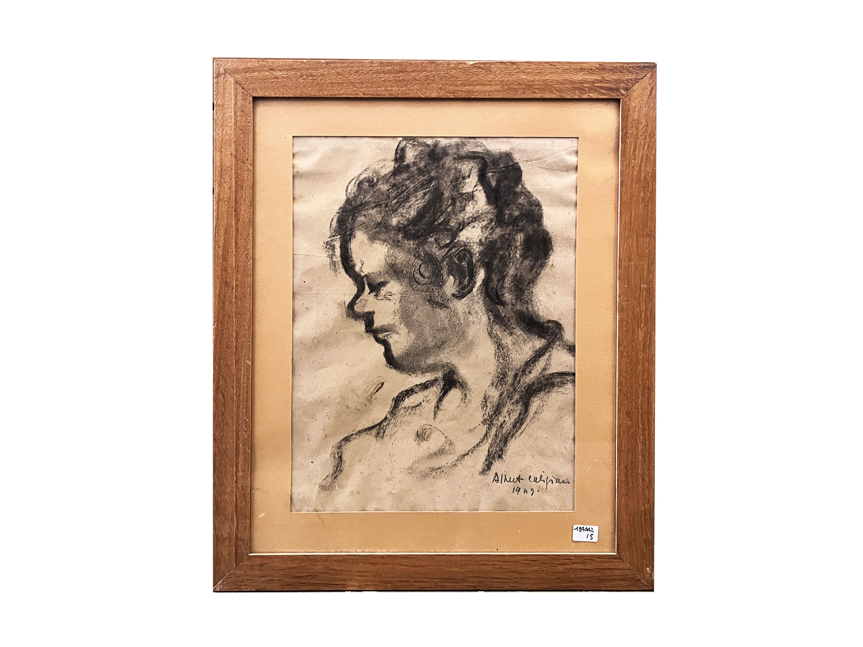 Alberto Caligiani - Ritratti (cinque disegni a tecnica mista su carta)