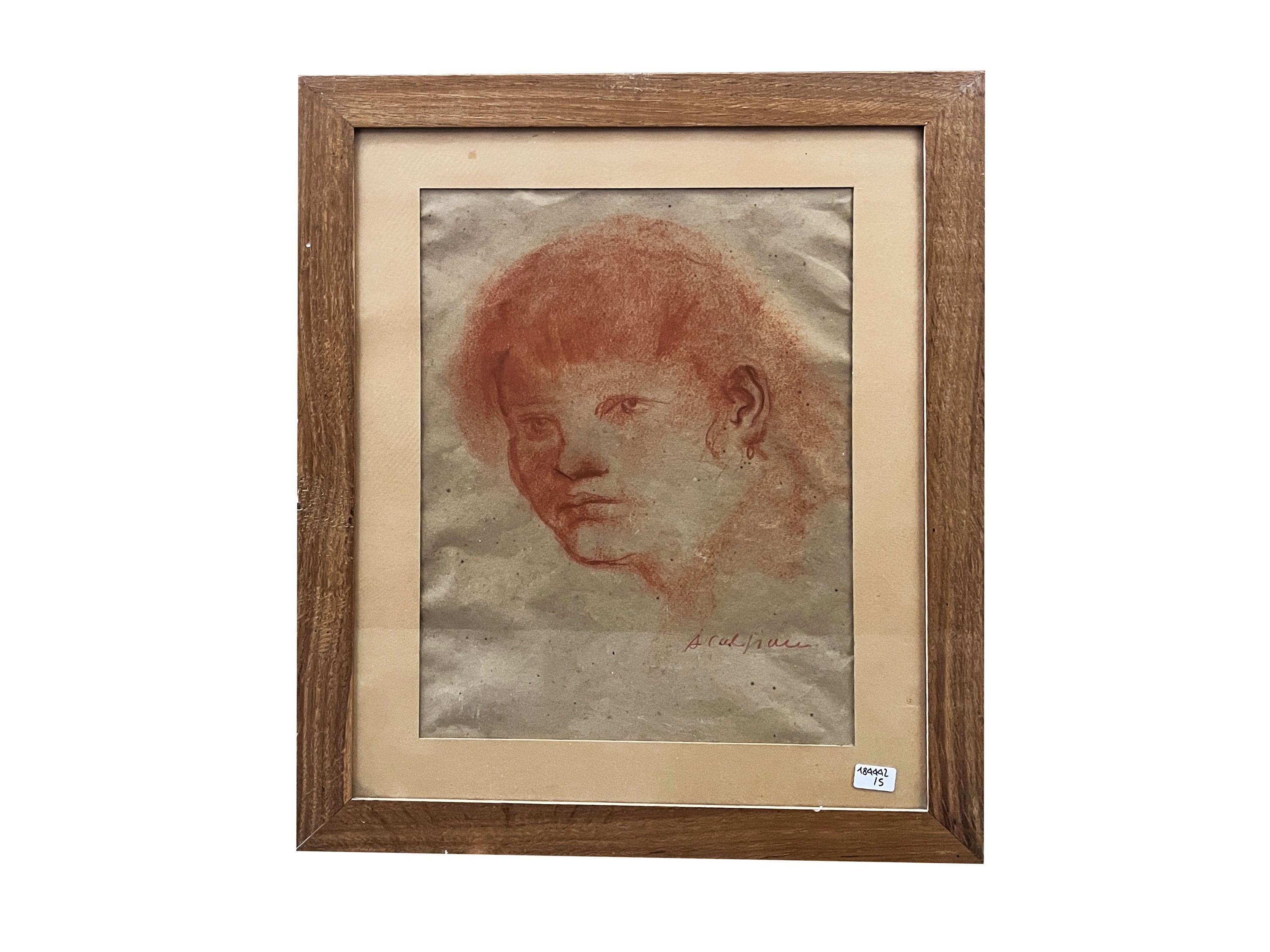 Alberto Caligiani - Ritratti (cinque disegni a tecnica mista su carta)