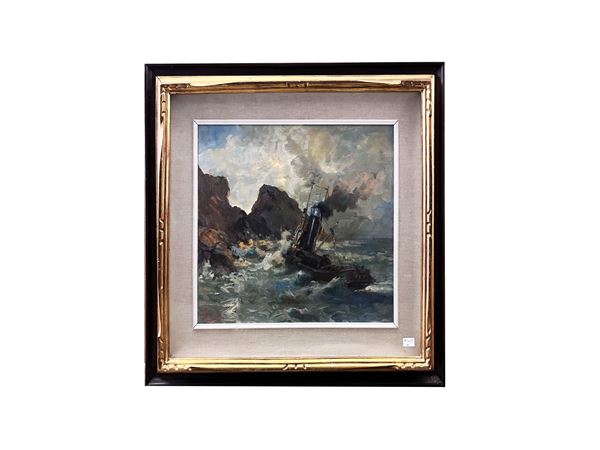 Mario Lugheri - Marina in tempesta