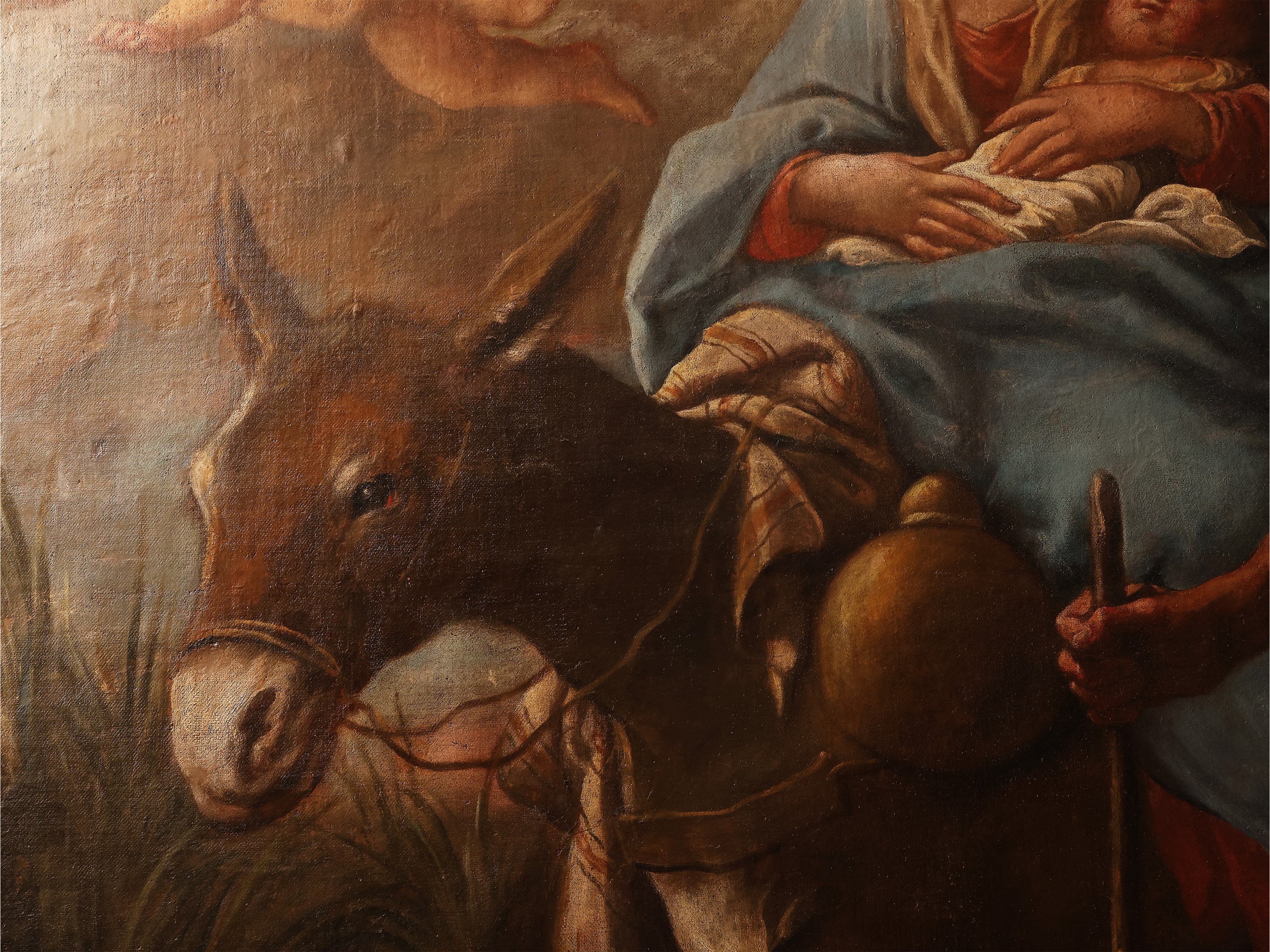 Scuola Romana del XVIII Secolo - La Fuga in Egitto