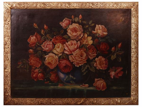 Vases full of roses