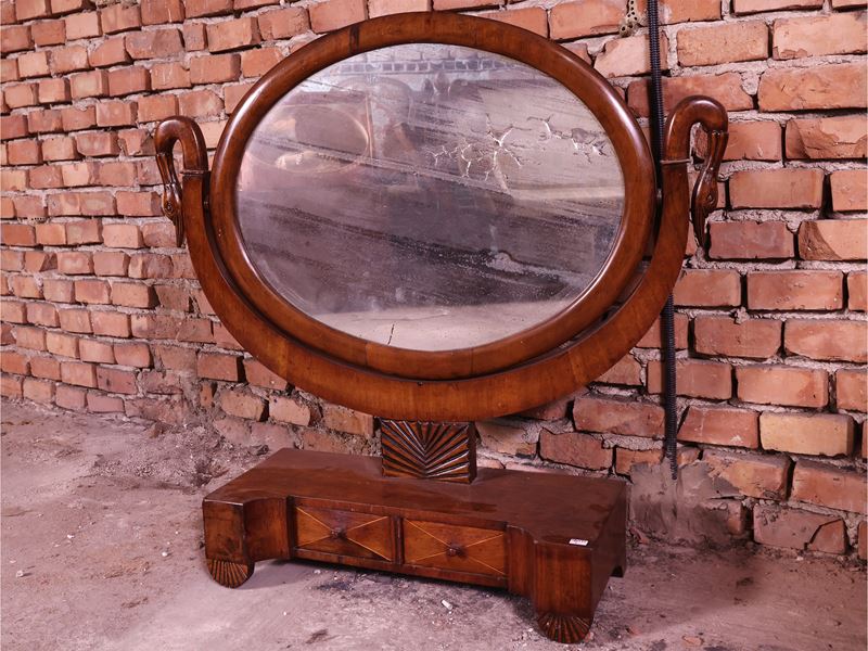Specchiera a psiche da toilette, inizio XIX secolo