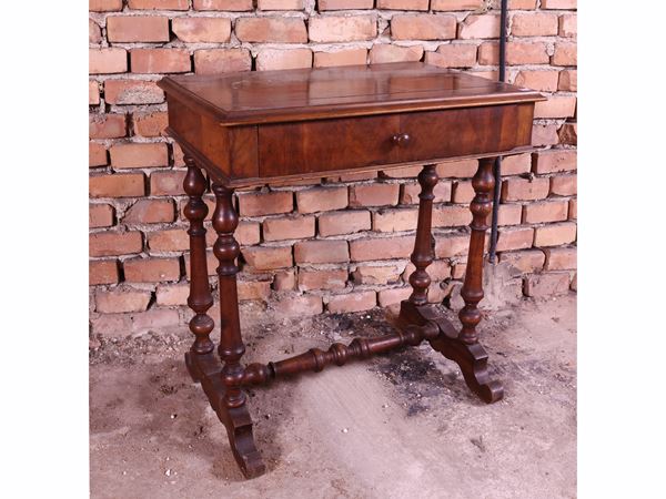 Walnut veneered coffee table