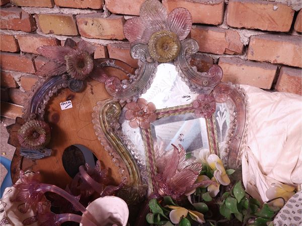 Assortimento di complementi in vetro di Murano