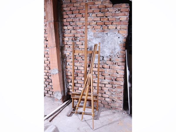 Two painter's easels