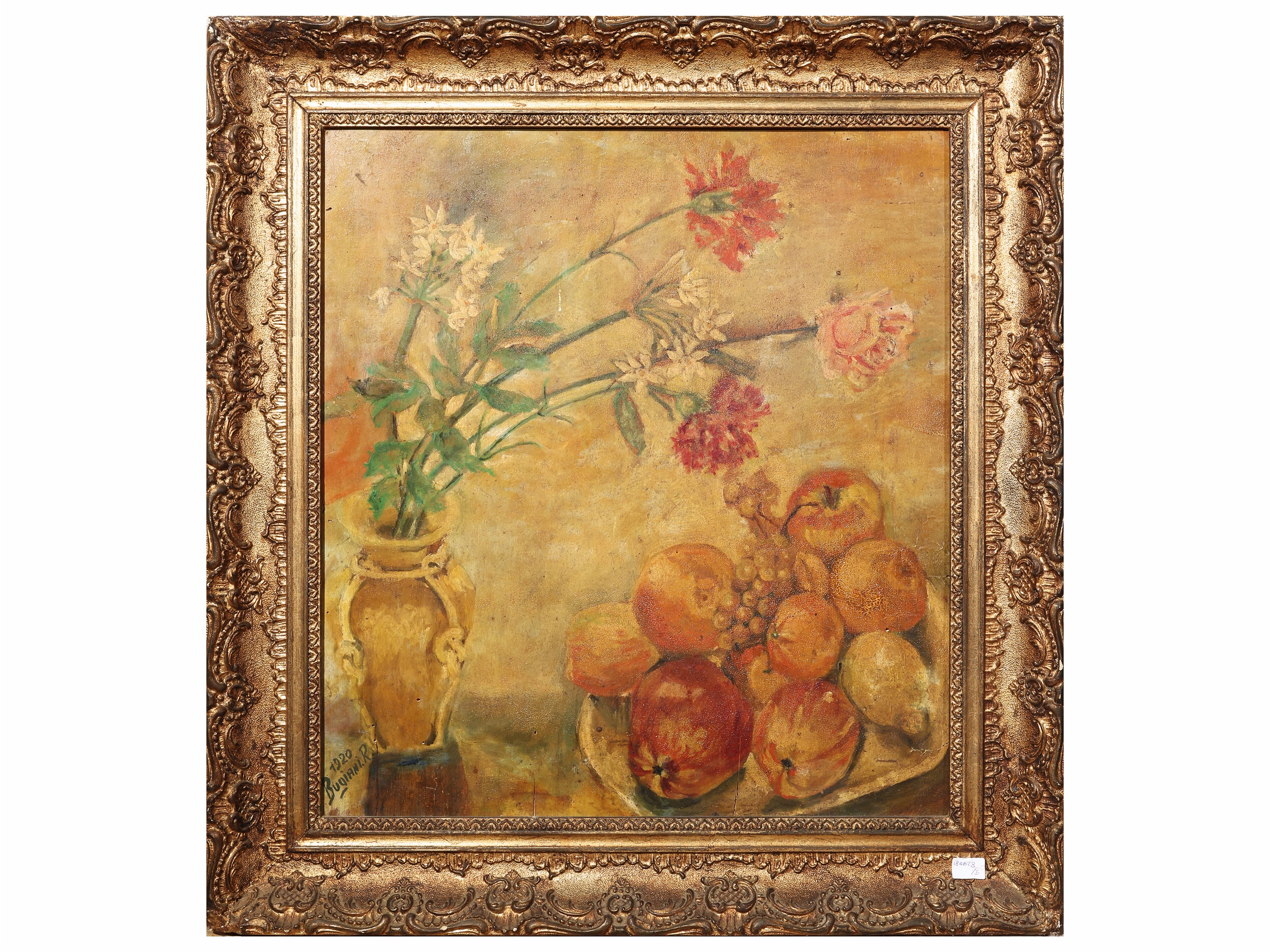 Raccolta di dipinti, Fiori (olio su tavoletta e tela)