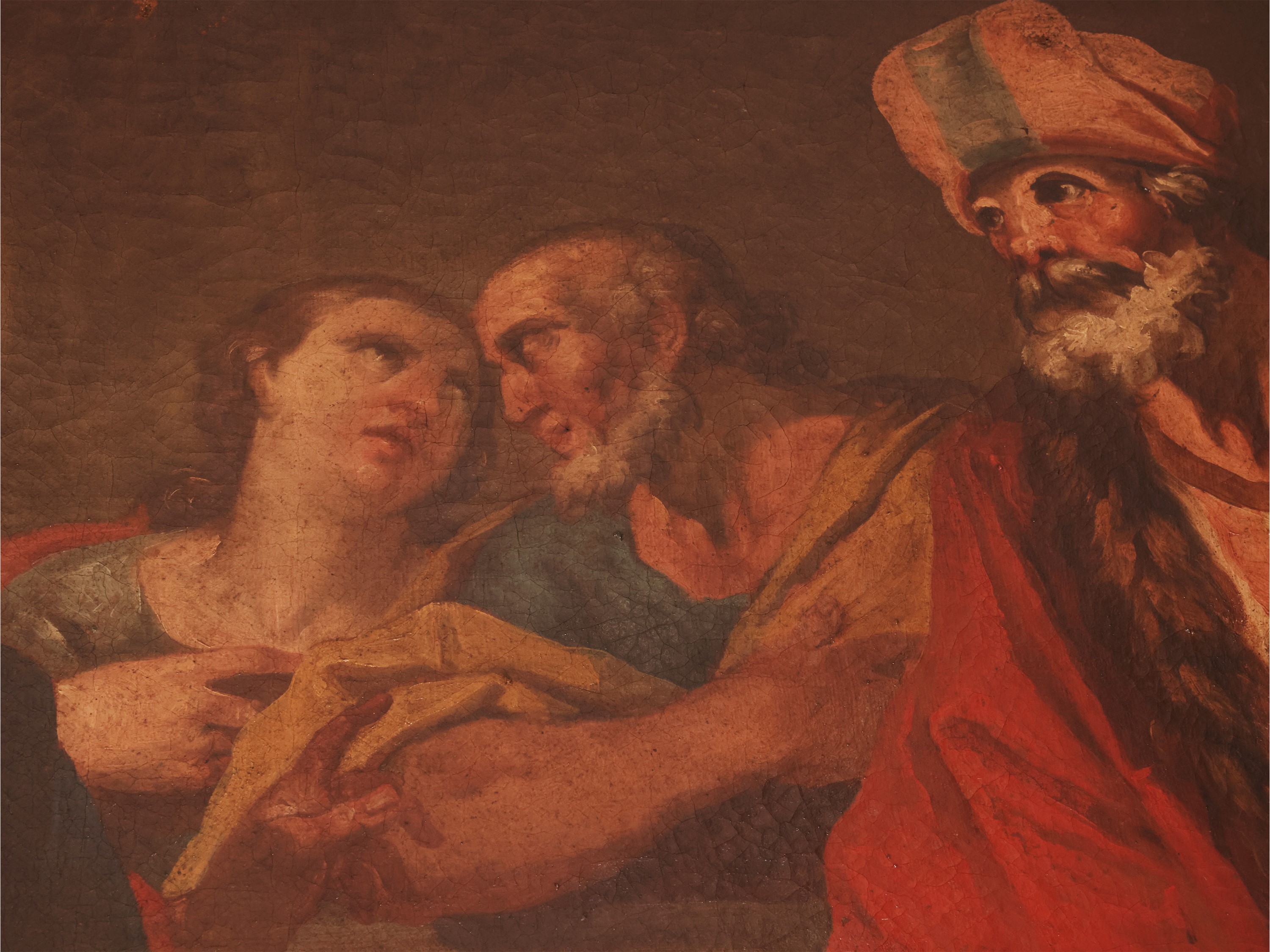 Scuola Napoletana del XVIII Secolo - Gesù in casa del Fariseo, olio su tela