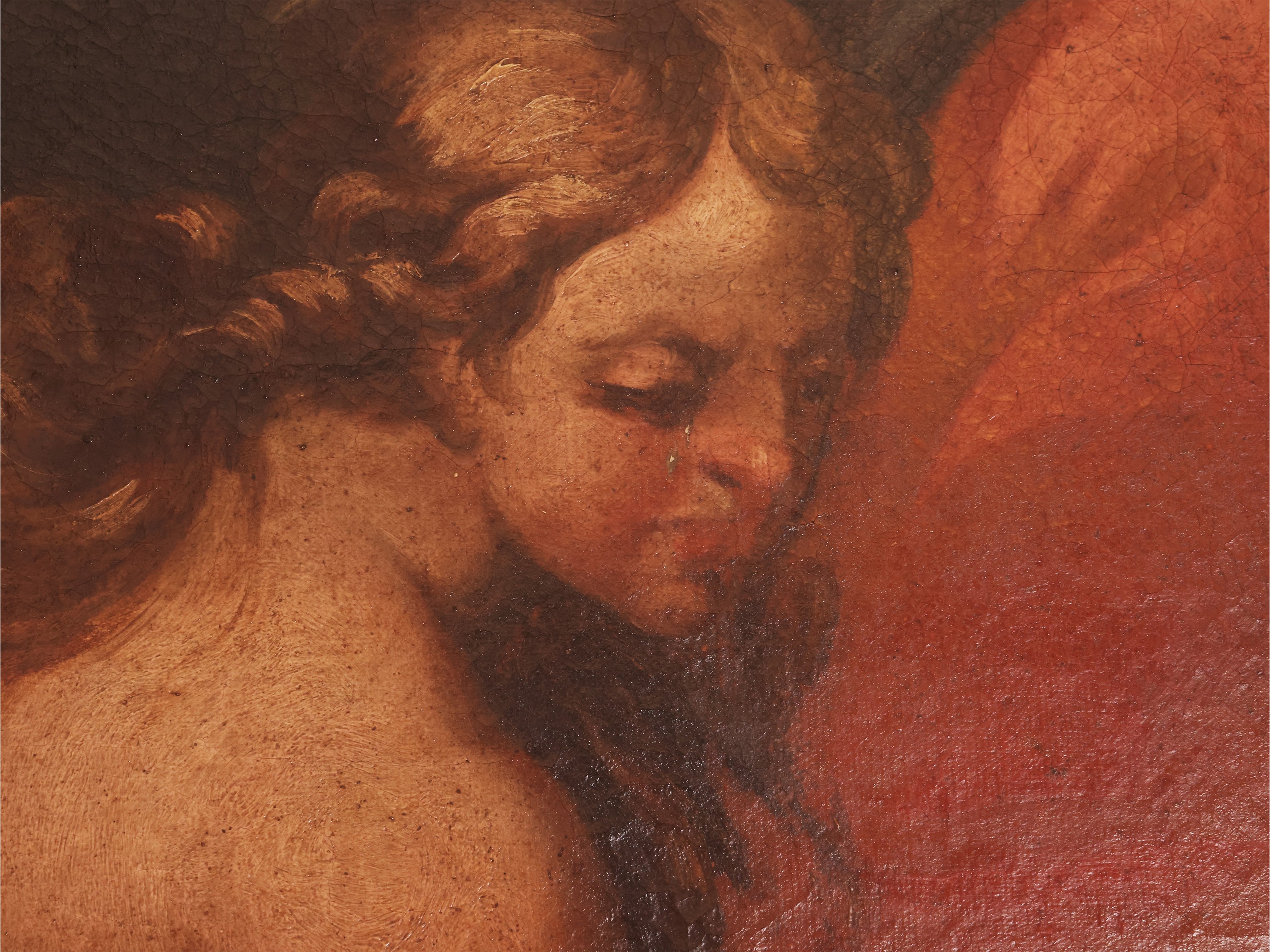 Scuola Napoletana del XVIII Secolo - Gesù in casa del Fariseo, olio su tela