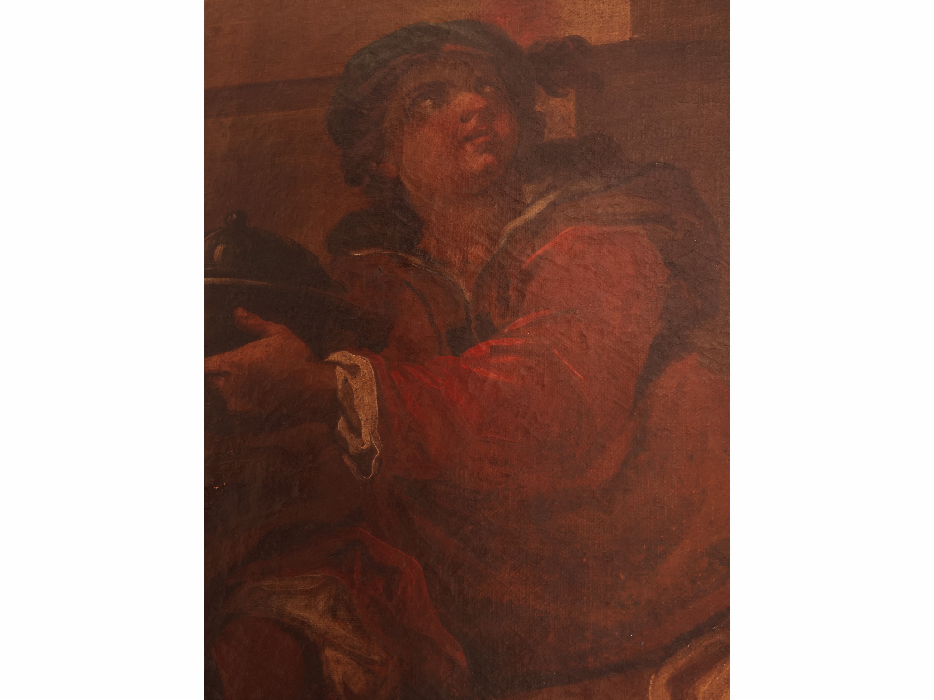 Scuola Napoletana del XVIII Secolo - Gesù in casa del Fariseo, olio su tela
