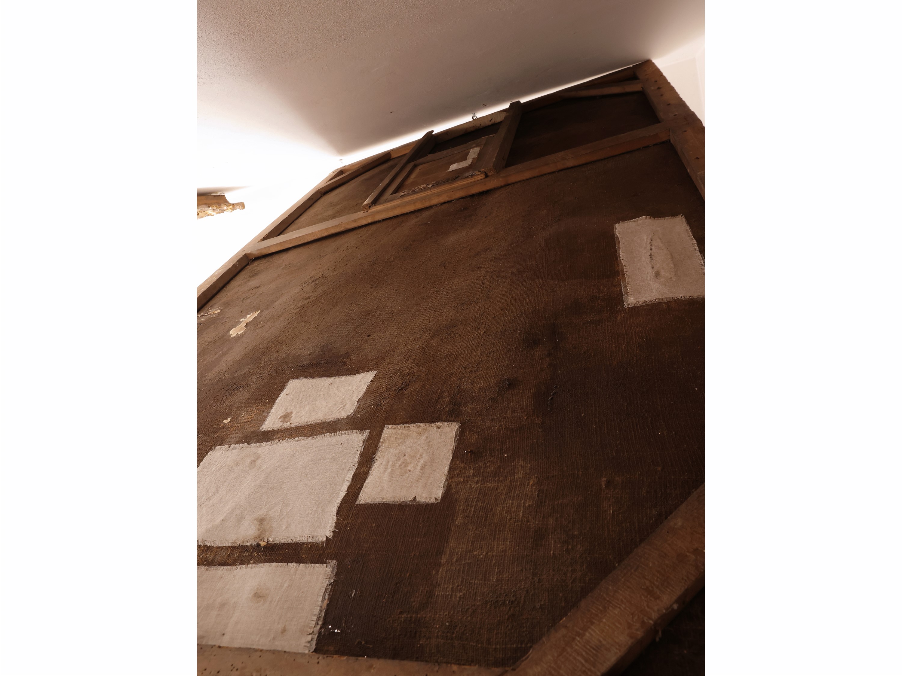 Scuola Dell'italia Centrale del XVII Secolo - Allegoria religiosa, olio su tela applicata a tavol...