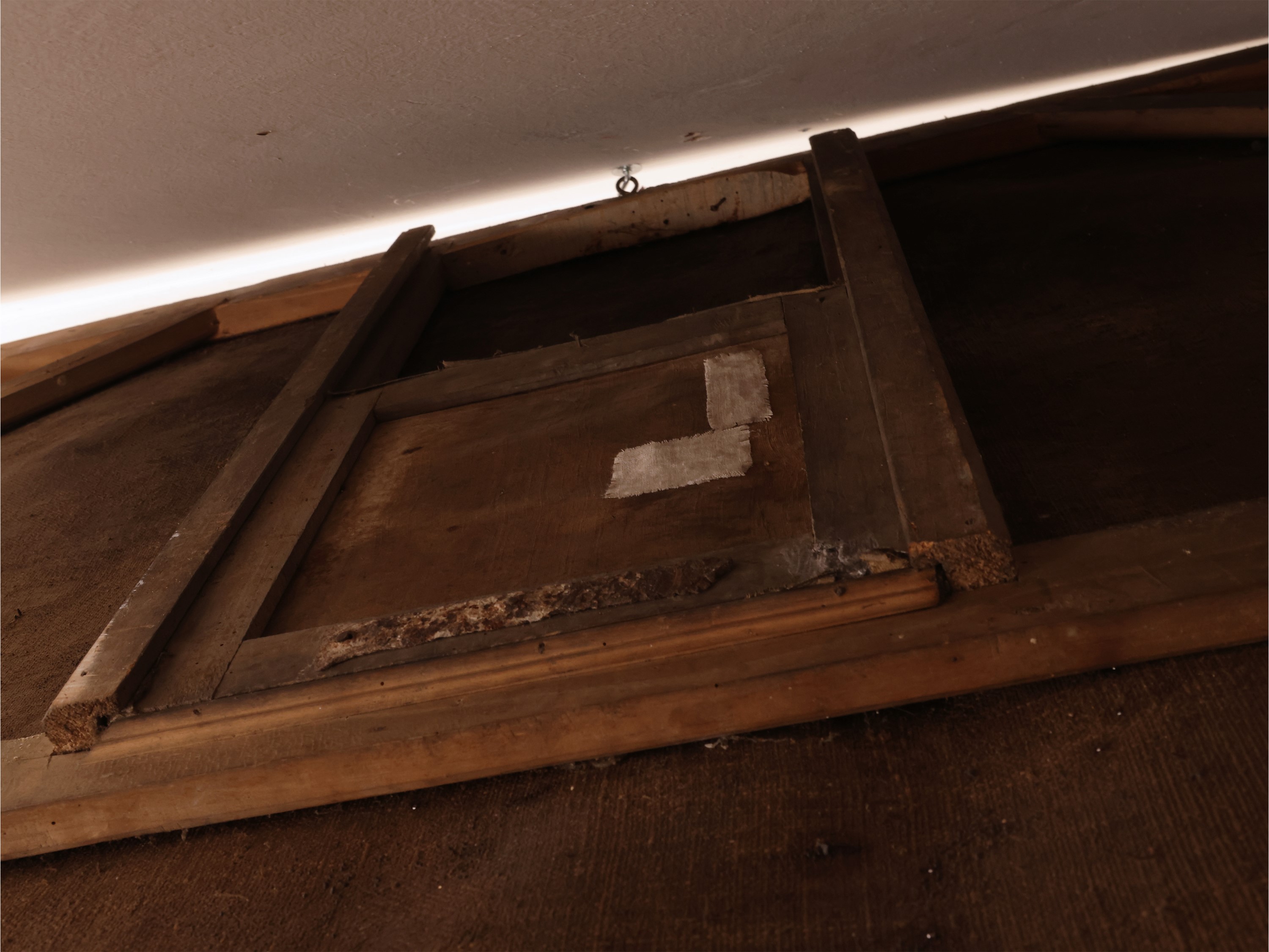 Scuola Dell'italia Centrale del XVII Secolo - Allegoria religiosa, olio su tela applicata a tavol...