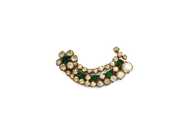 Vintage brooch in golden metal