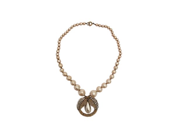 Miriam Haskell - Necklace in degradé baroque pearls