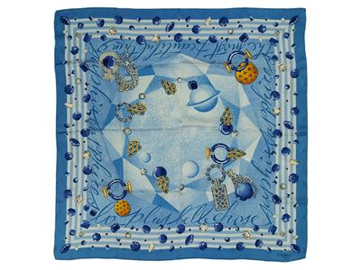 Cartier, Foulard in seta con motivo di gioielli