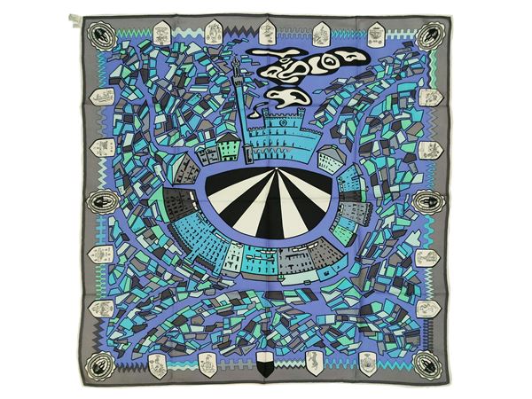 Emilio Pucci - Foulard in seta  - Asta Vintagemania - Maison Bibelot - Casa d'Aste Firenze - Milano