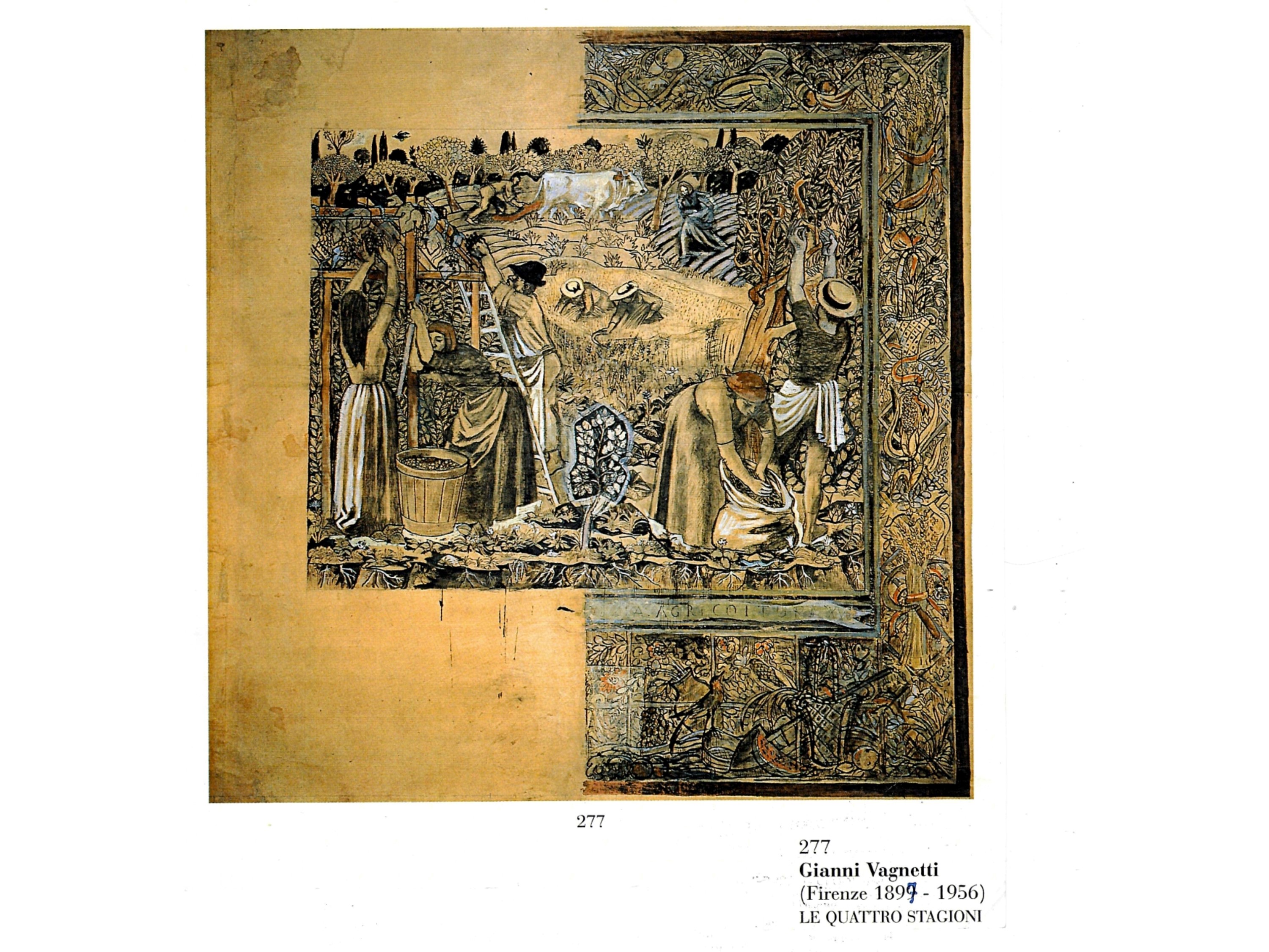 Studio per l’arazzo Agricoltura 1939