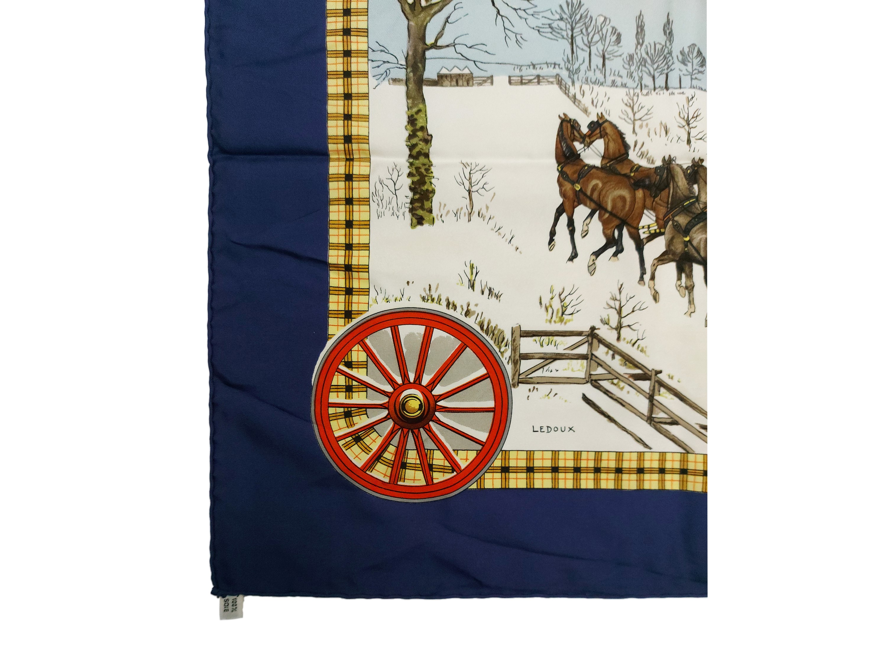 Hermès - Foulard in seta "The Bull & Mouth Regent's Circus Piccadilly"