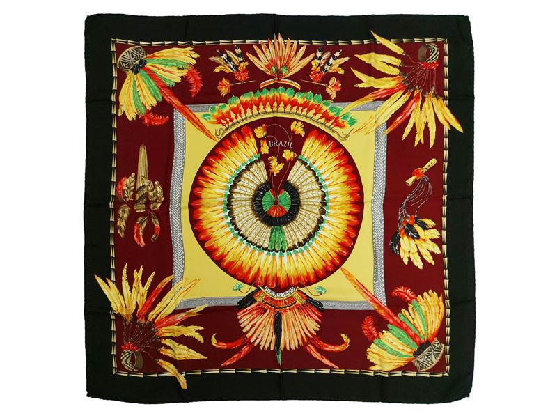 Hermès - Foulard in seta "Brazil"