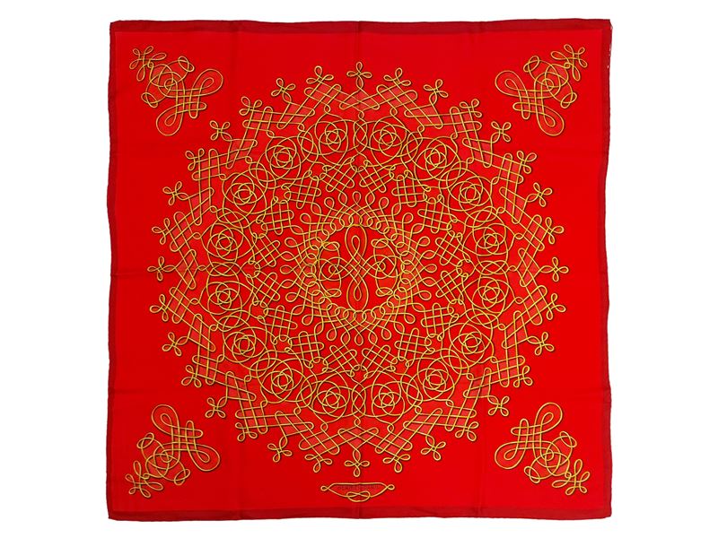 Hermès - Foulard in twill di seta rossa