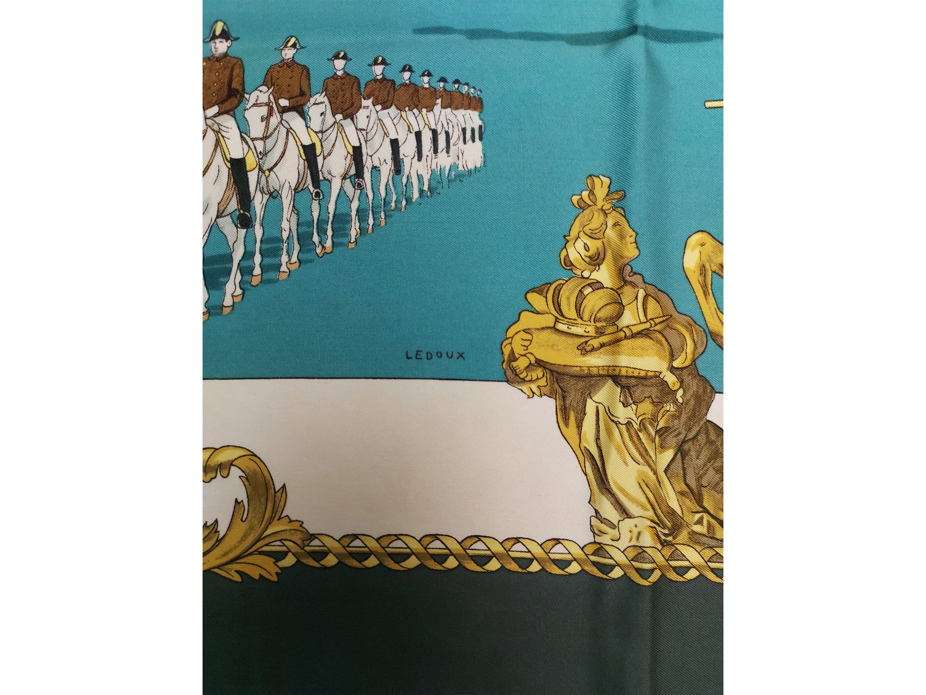 Hermès - Foulard "L'Ecole Espagnole de Vienne" in twill di seta