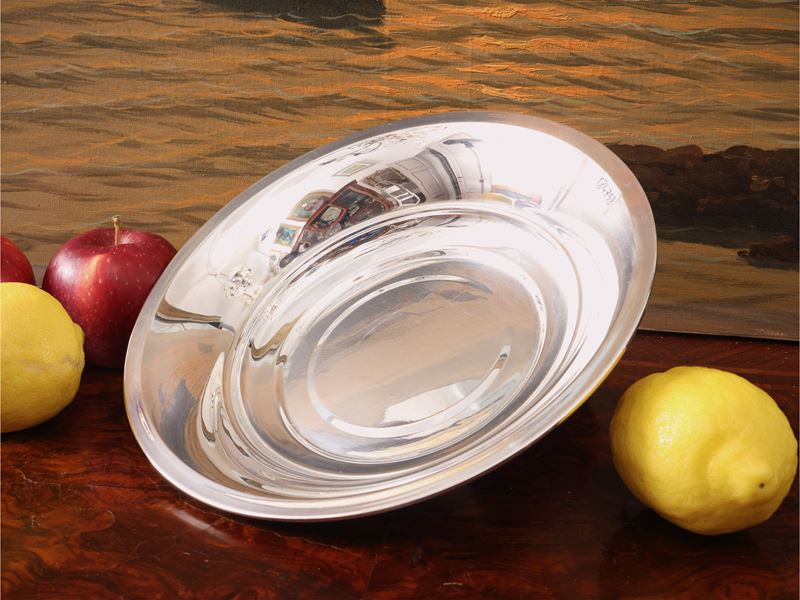Fruttiera centrotavola in argento