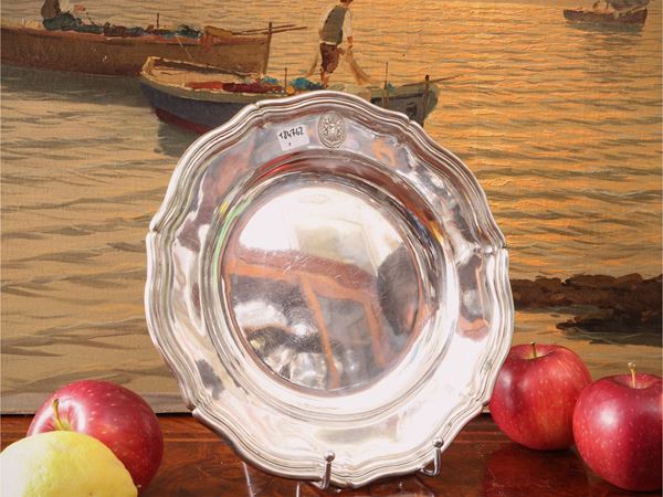 Piatto da portata circolare in argento