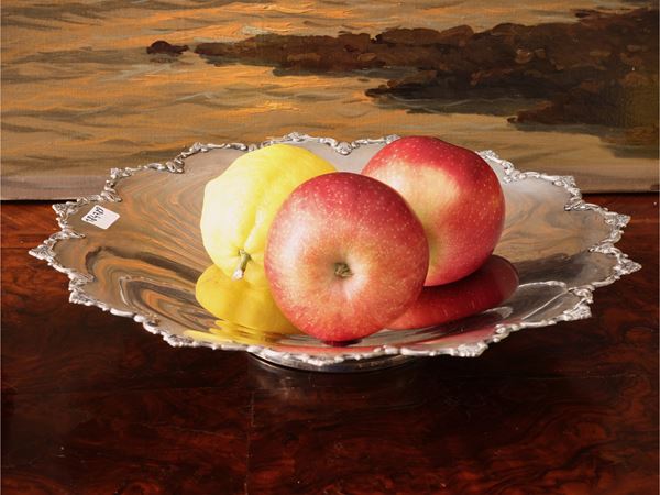 Fruttiera centrotavola in argento