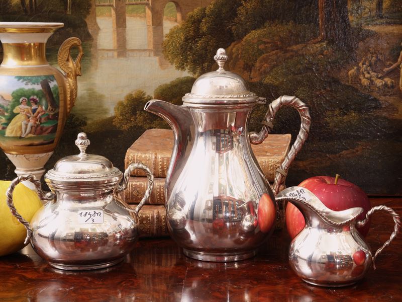 Servizio da caffè in argento