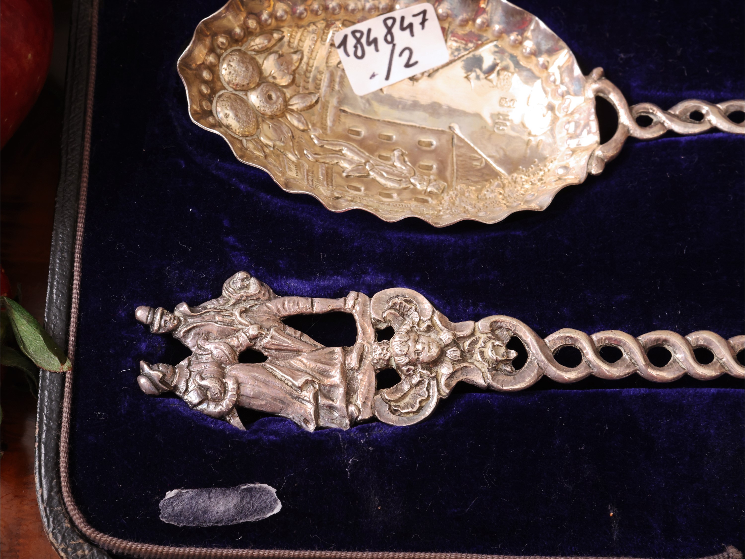 Cucchiai per fragole in argento 930