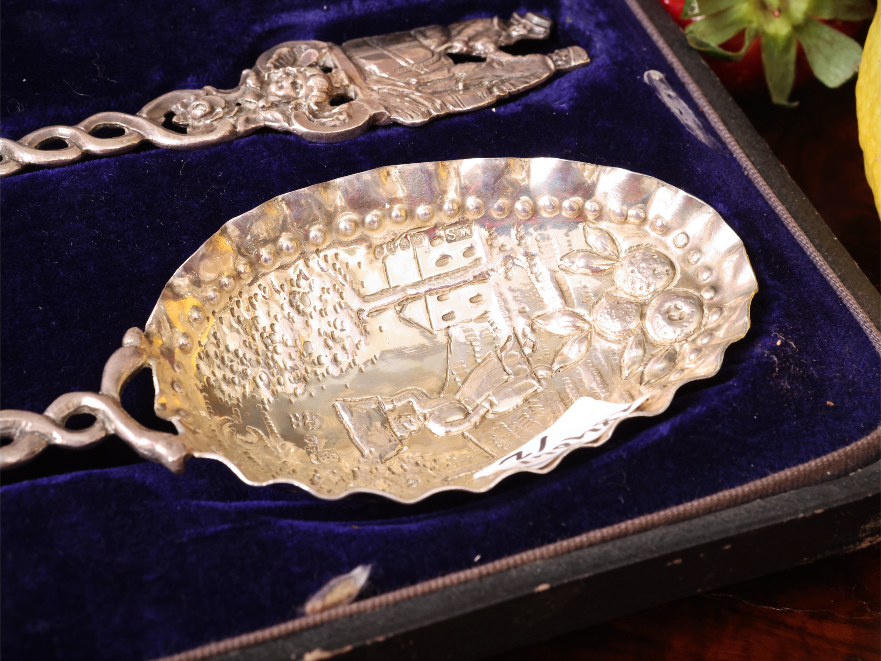 Cucchiai per fragole in argento 930