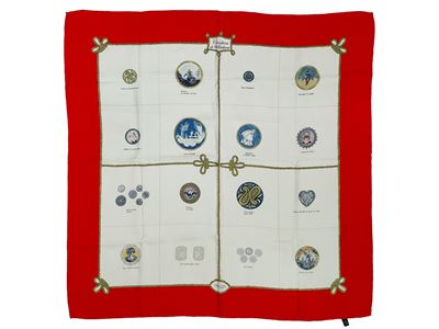 Foulard in Twill di Seta "boutons De Collections", Truzzi