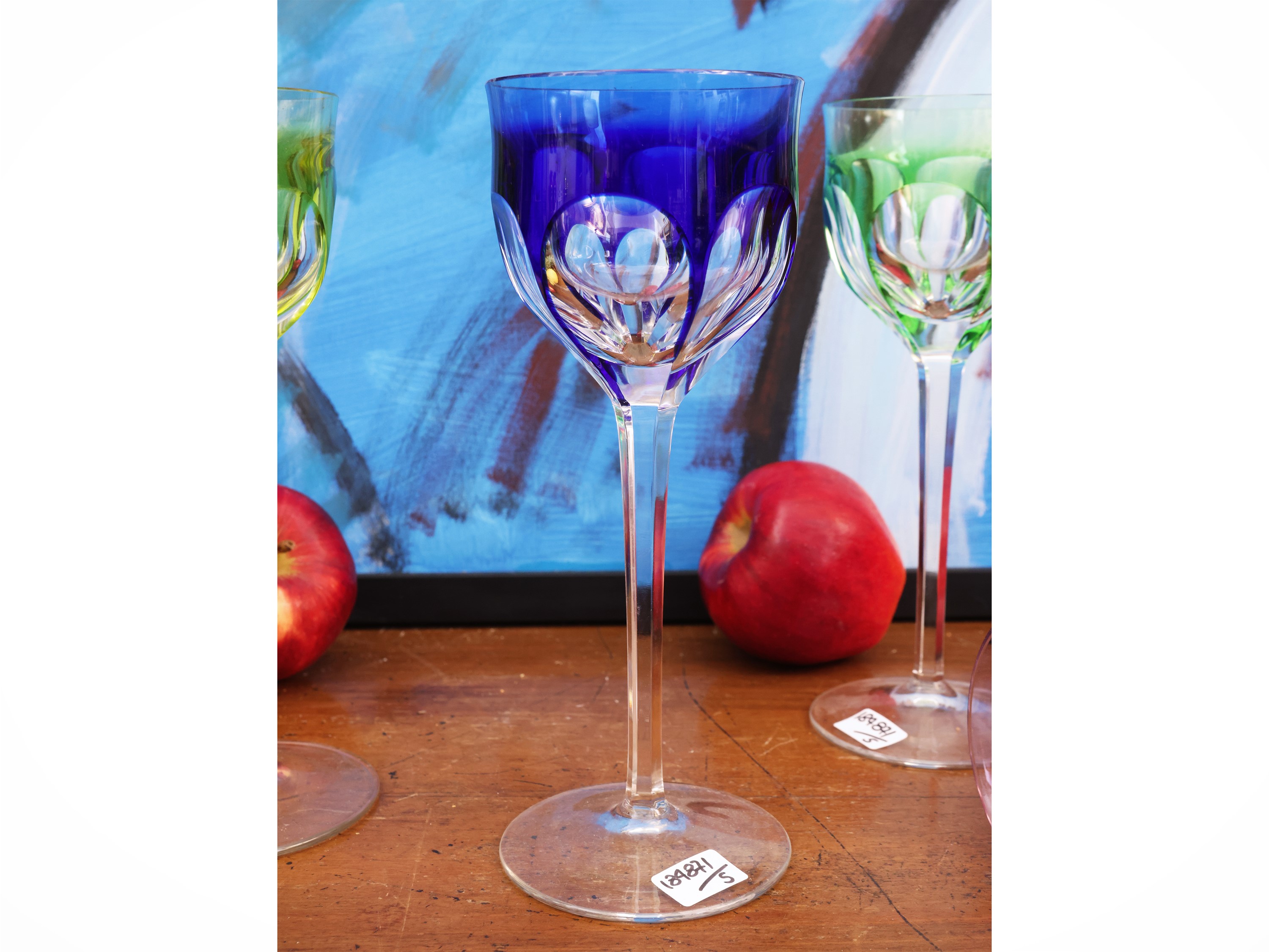 Set di calici arlecchino, cristallo doppio