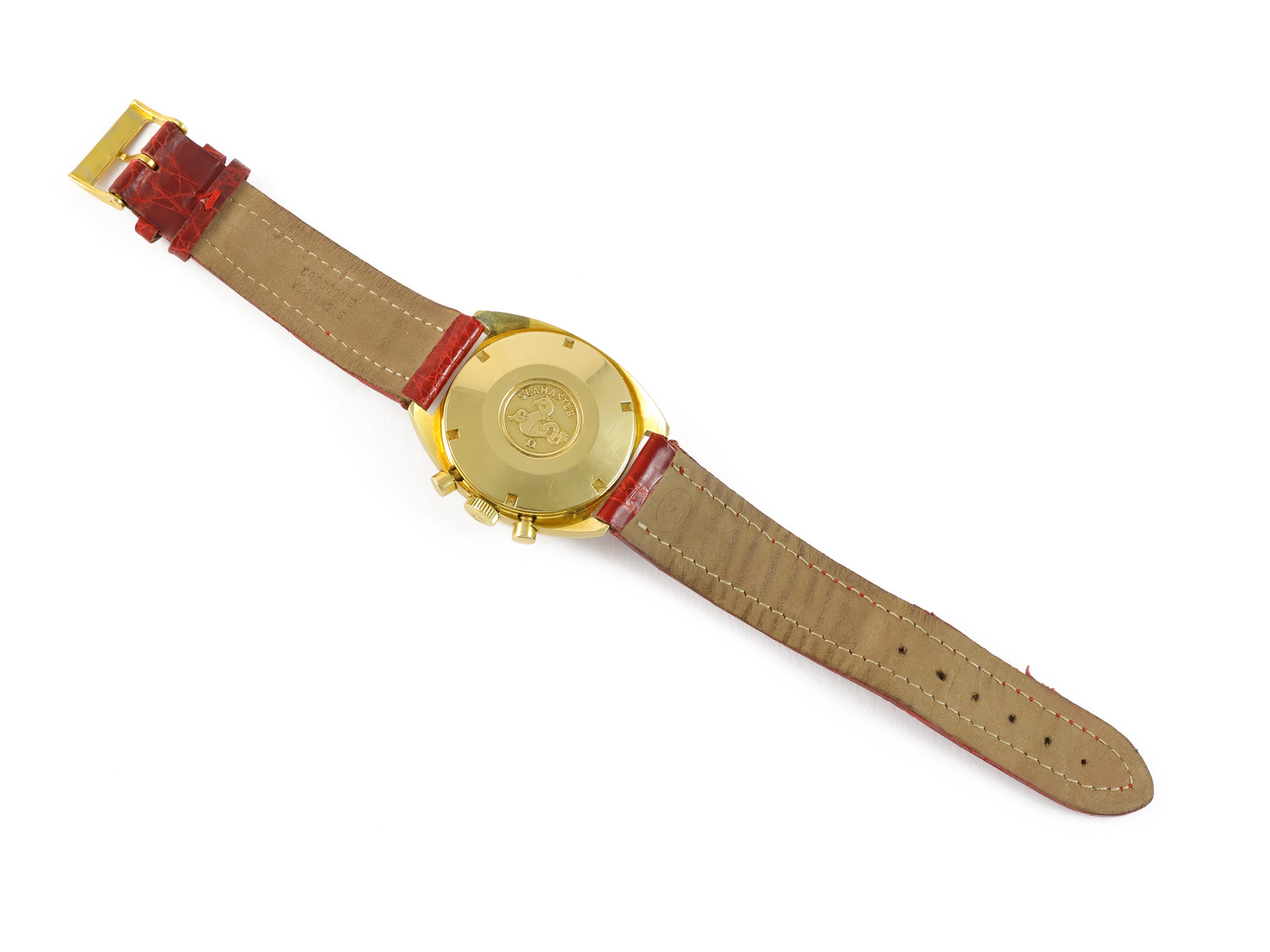 Omega, Seamaster cronografo, ref. 145006, anni '60, oro giallo