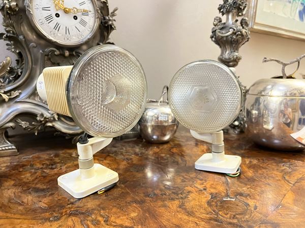 Two wall spotlights