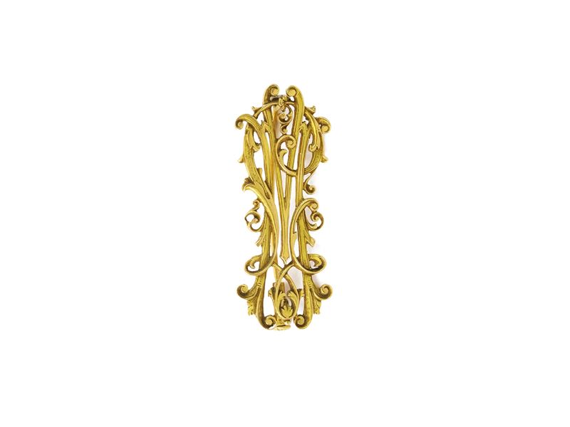 Spilla in oro giallo