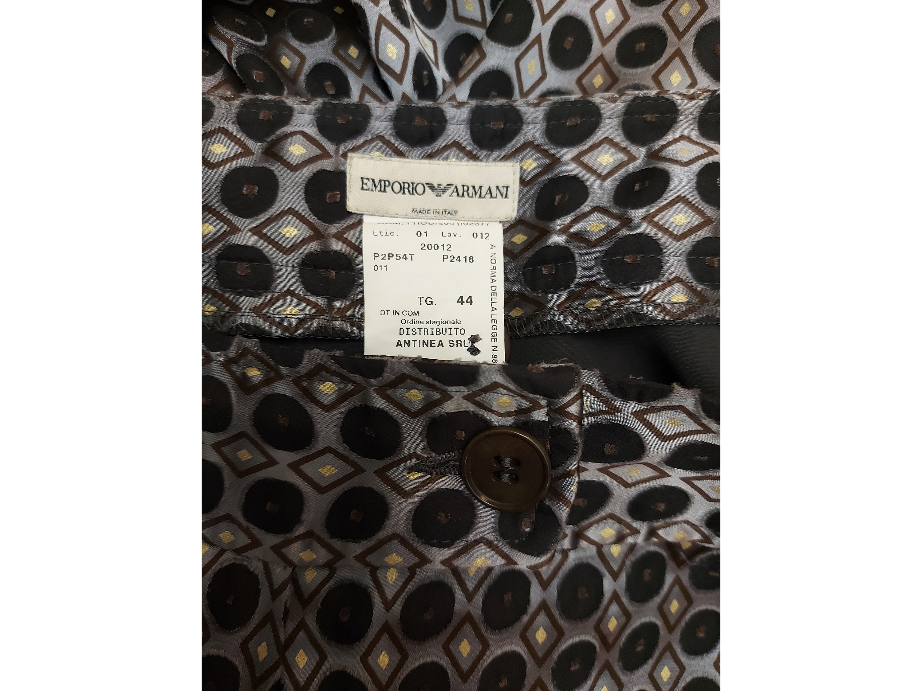 Emporio Armani - Pantaloni Palazzo in Viscosa Fantasia