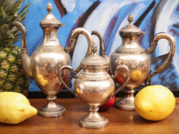Silver tea and coffee service