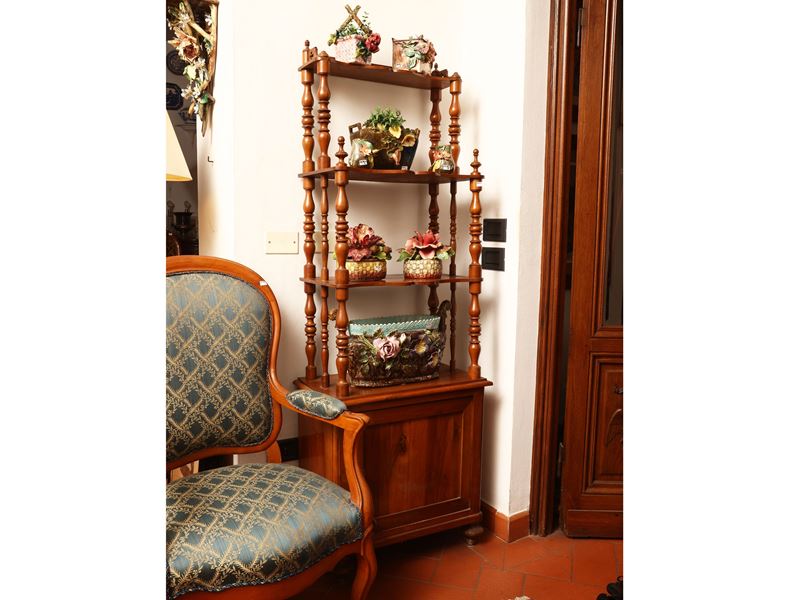 Etagere-libreria in ciliegio