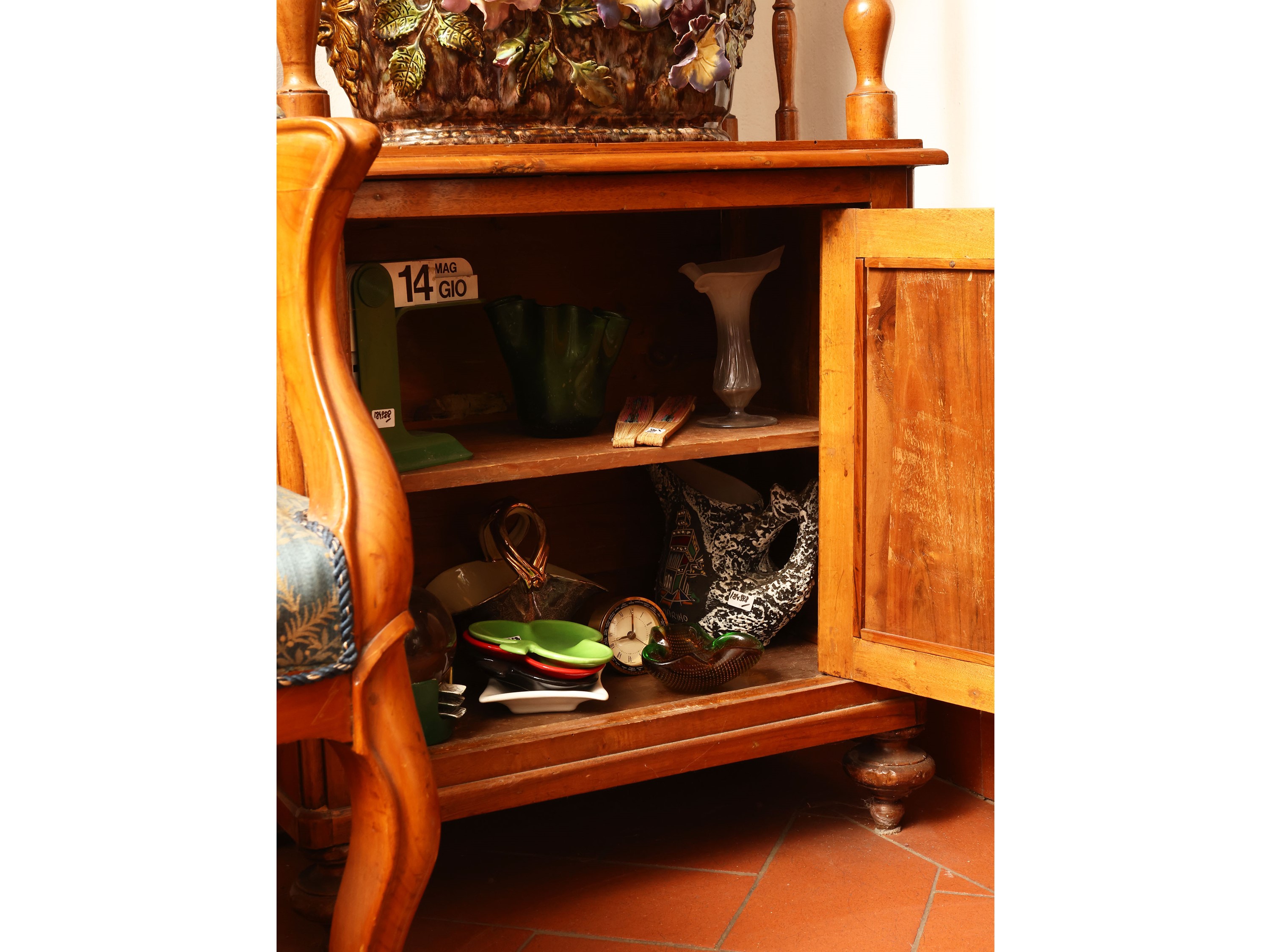 Etagere-libreria in ciliegio