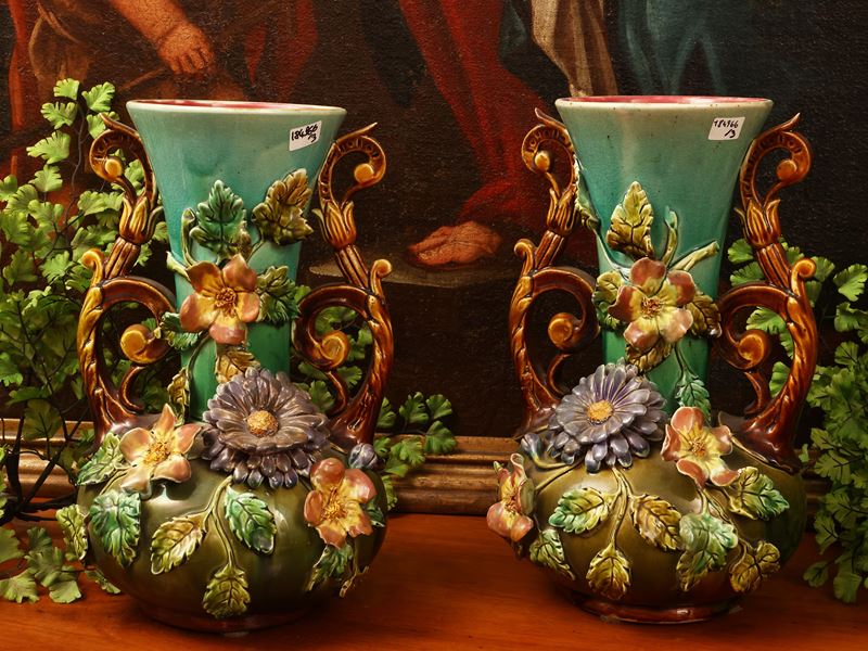 Ceramica, Trittico di vasi in stile Barboutine