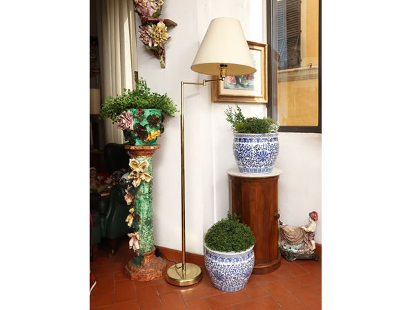 Piantana da lettura in ottone