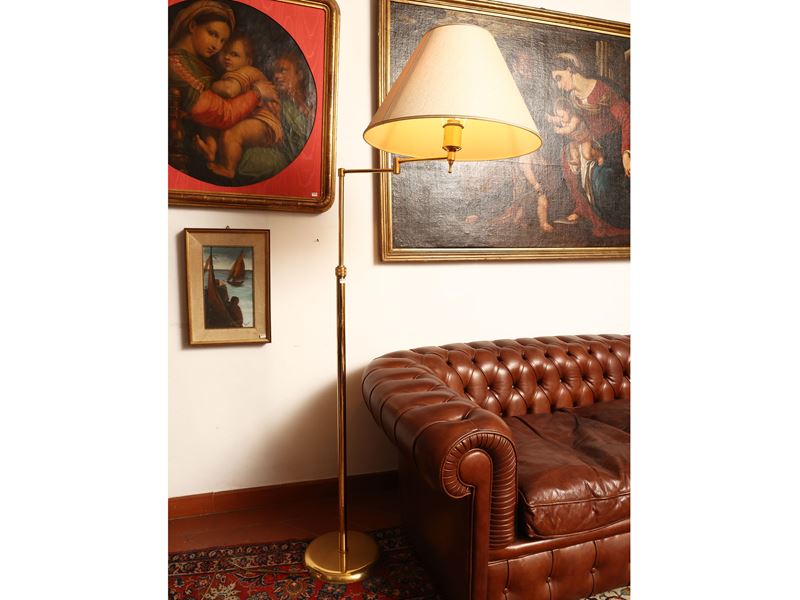 Piantana da lettura in ottone