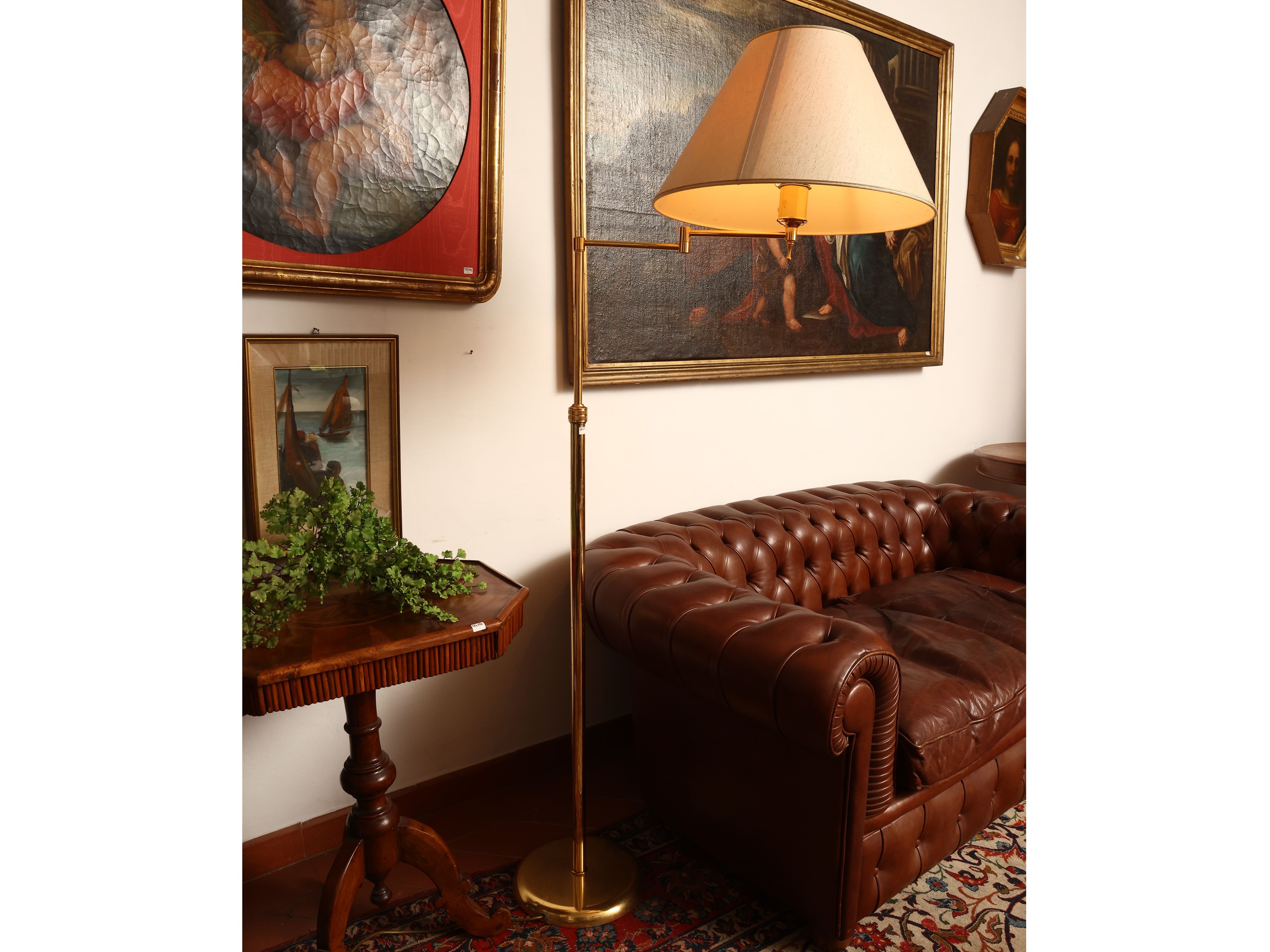 Piantana da lettura in ottone