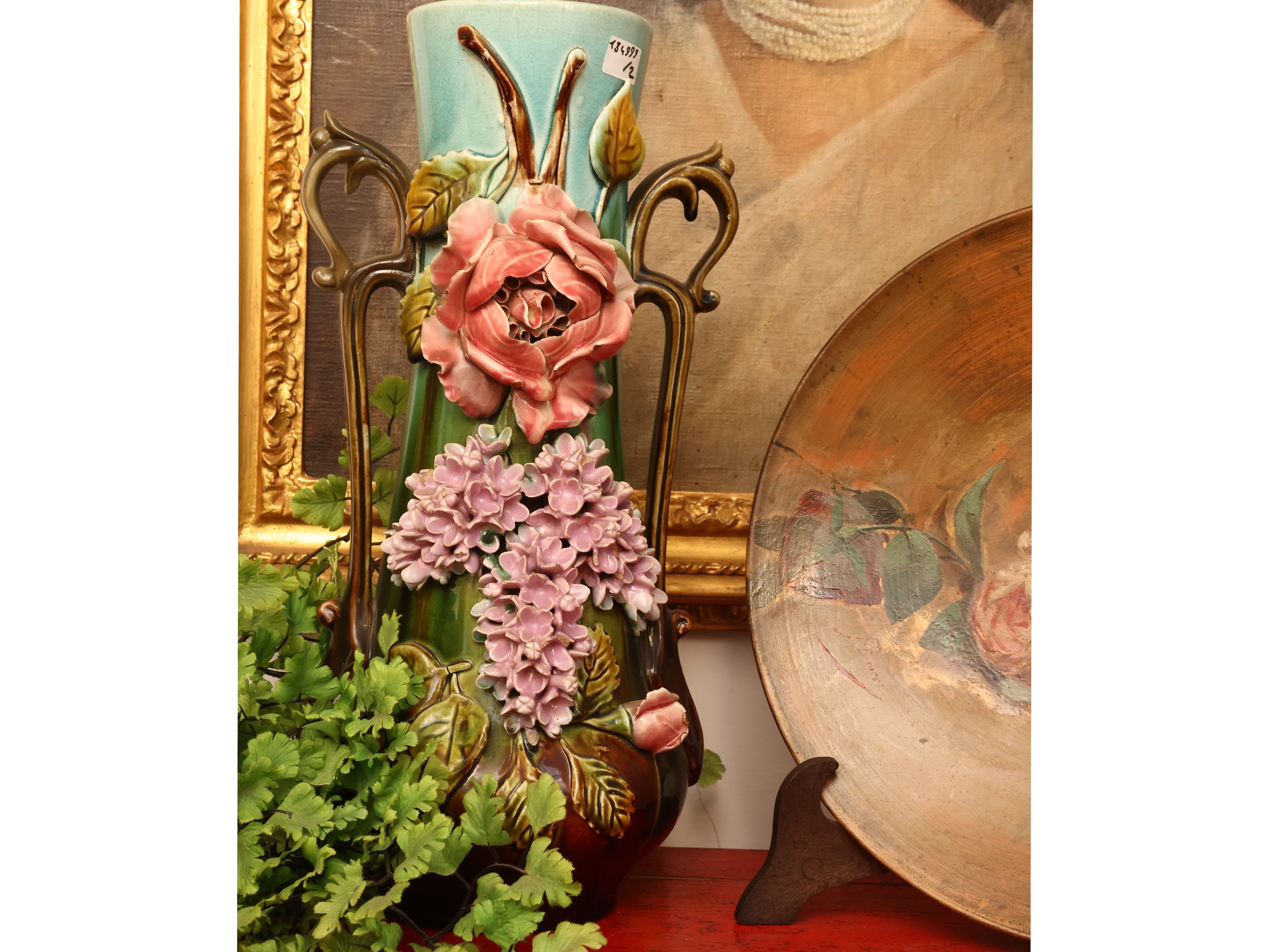 Vaso Barboutine in ceramica, Francia, XIX/XX secolo