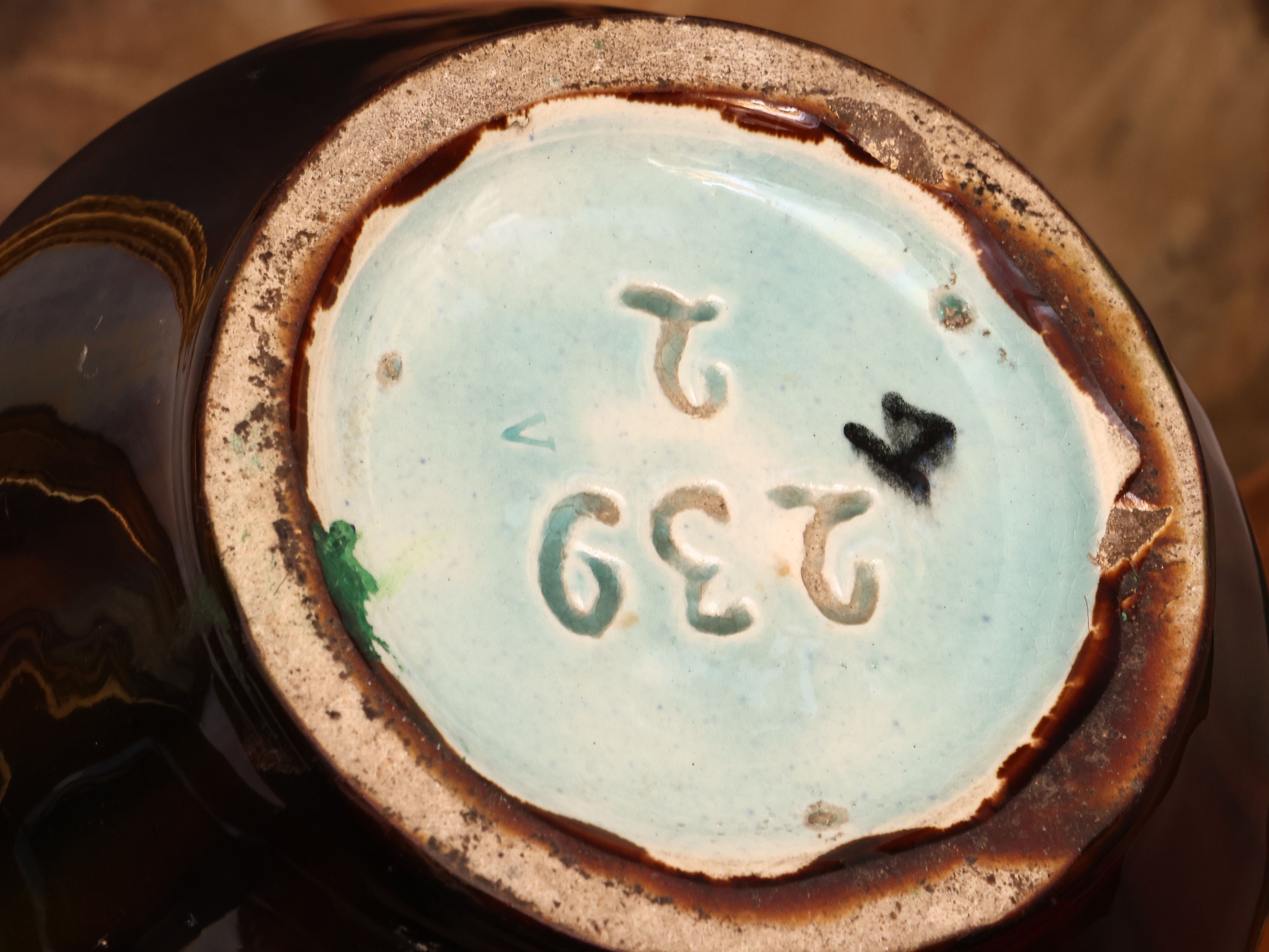 Vaso Barboutine in ceramica, Francia, XIX/XX secolo