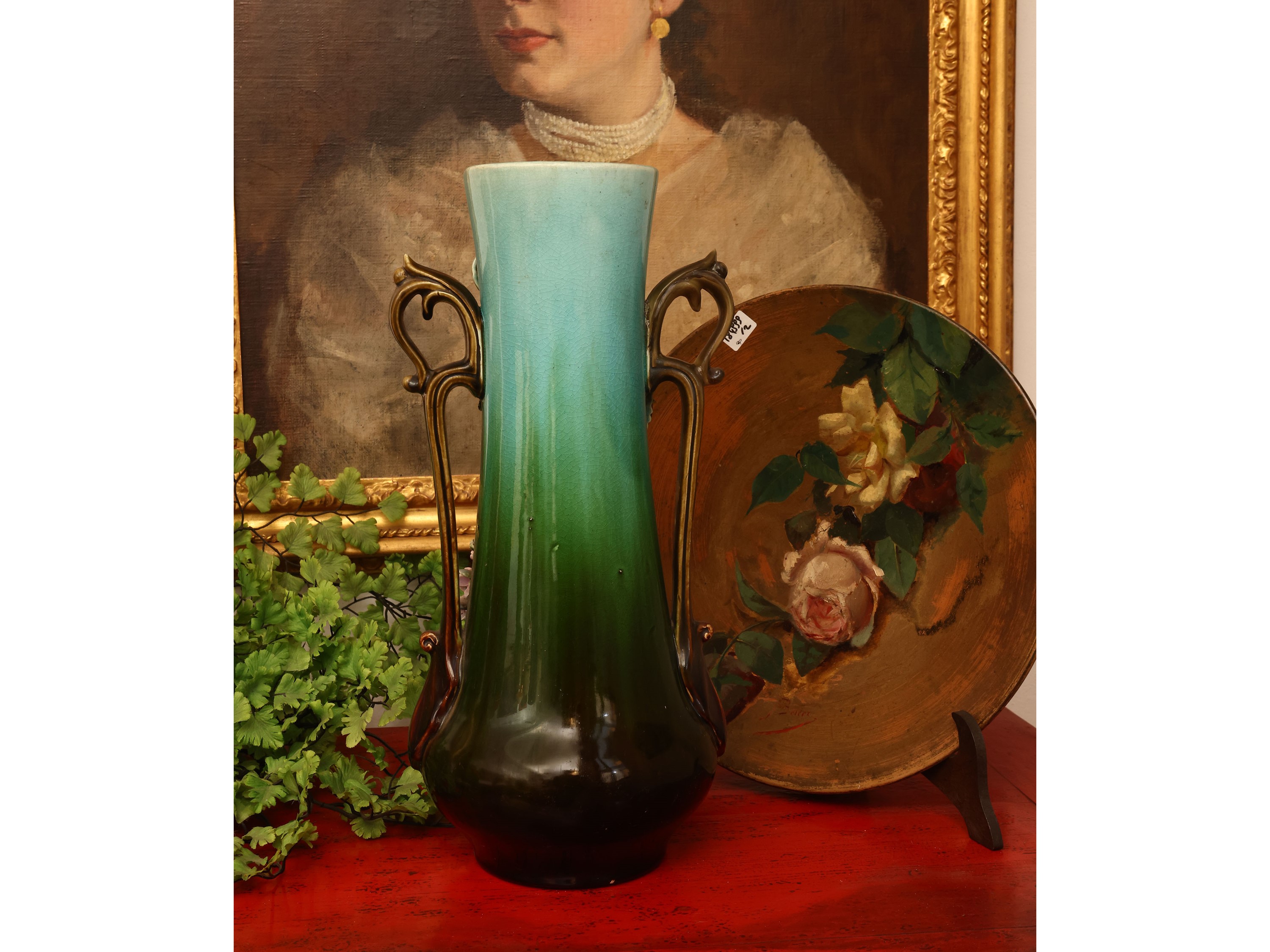Vaso Barboutine in ceramica, Francia, XIX/XX secolo